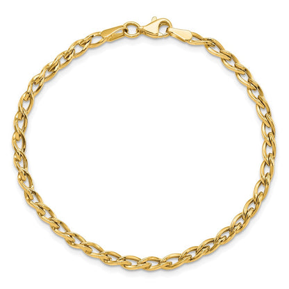 7.5 Zoll 14K Poliert Glieder Armband