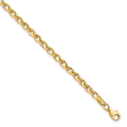 7.5 Zoll 14K Poliert Glieder Armband