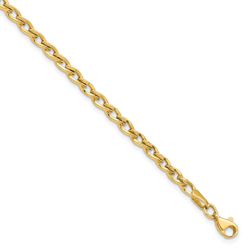 7.5 Zoll 14K Poliert Glieder Armband
