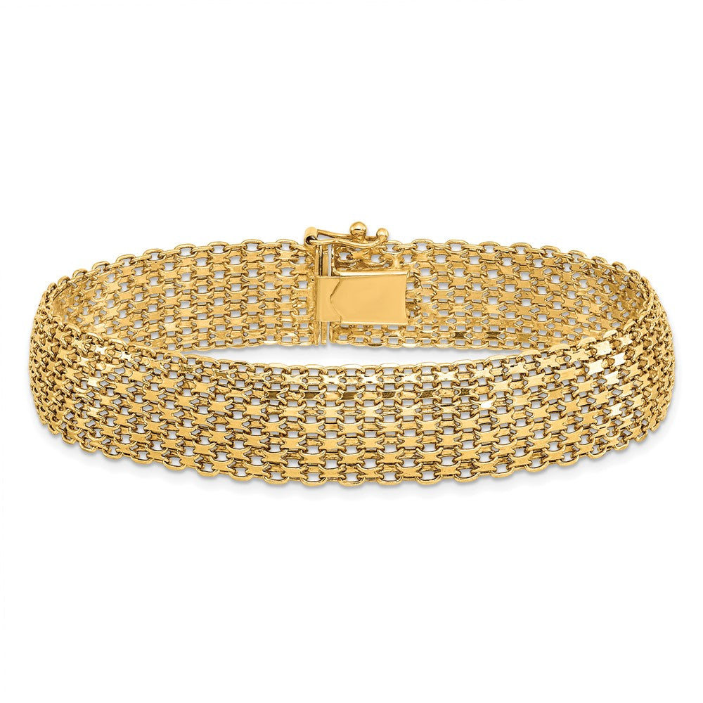 8 Zoll 14K Poliert Armband