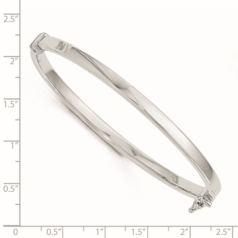 10K Roségold 14K mit Weiß Rhodium Beschichtung Poliert Klappbar Armreif