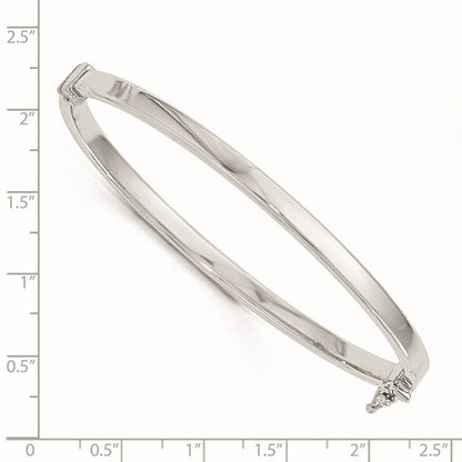10K Roségold 14K mit Weiß Rhodium Beschichtung Poliert Klappbar Armreif