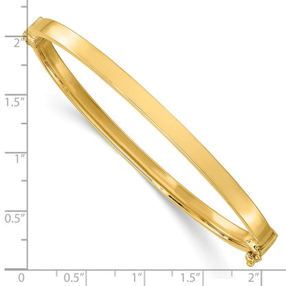 14K Gelbgold Poliert Klappbar Armreif