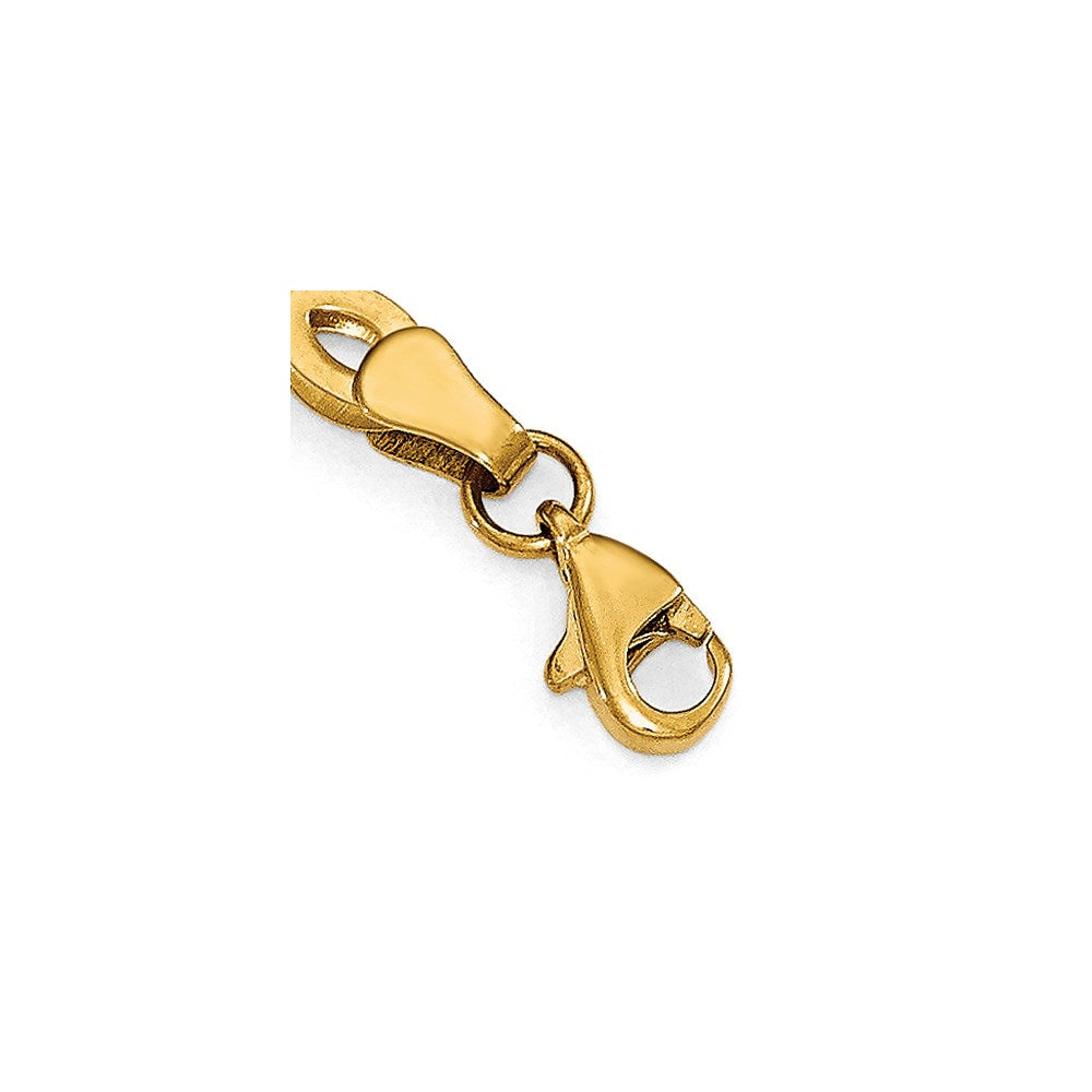 7 Zoll 14K Poliert Xoxo Armband