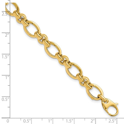 7.5 Zoll 14K Poliert Armband
