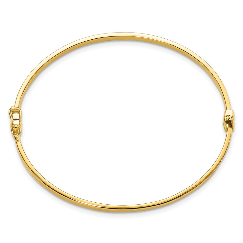 14K Gelbgold Poliert Klappbar Armreif
