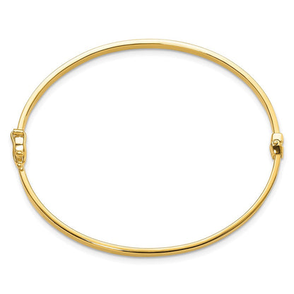14K Gelbgold Poliert Klappbar Armreif