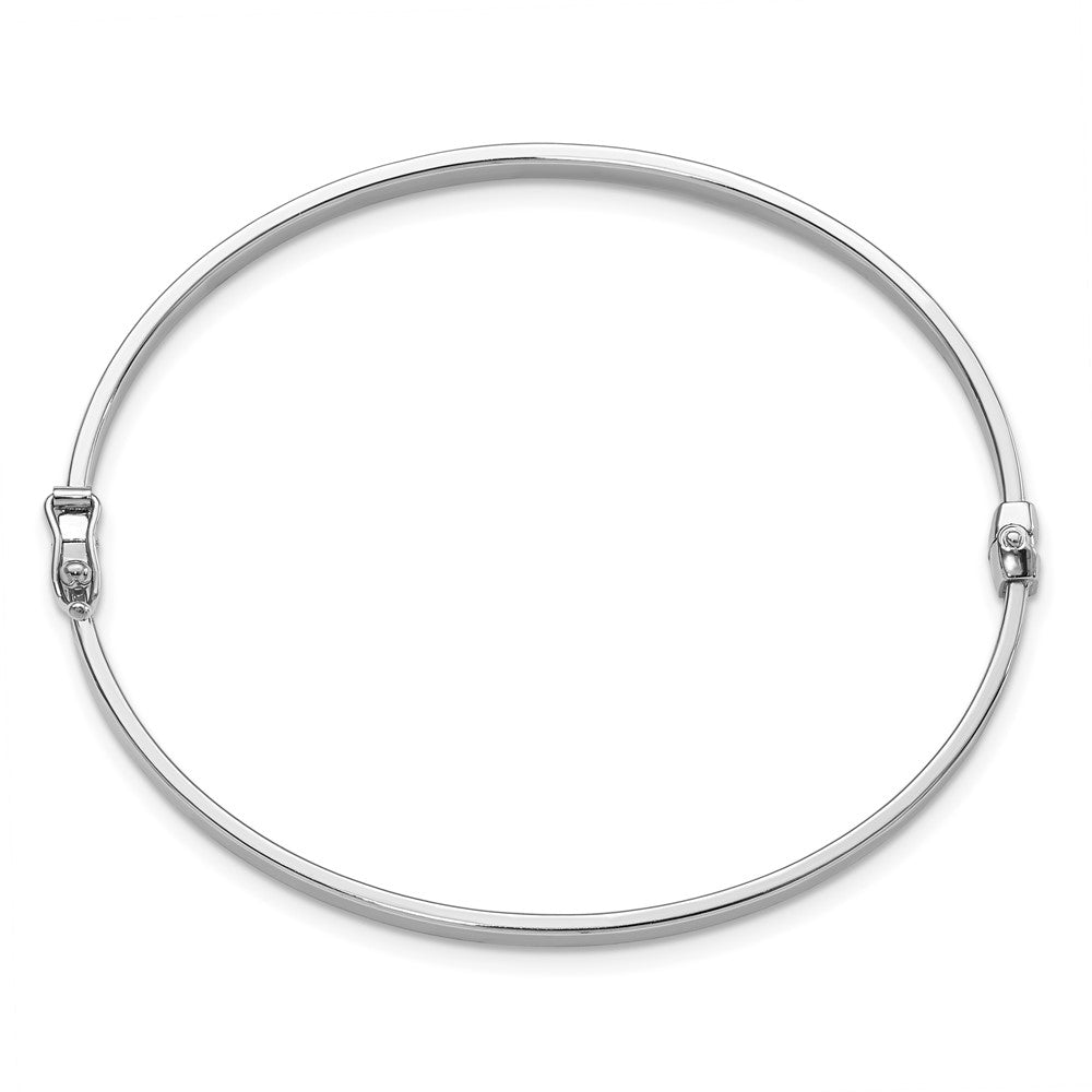 14K Weißgold Poliert Klappbar Armreif