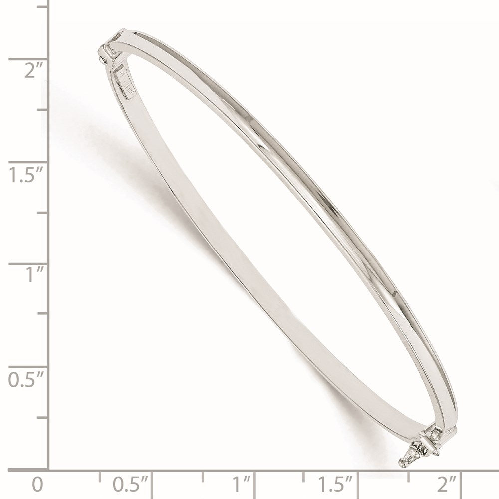 14K Weißgold Poliert Klappbar Armreif