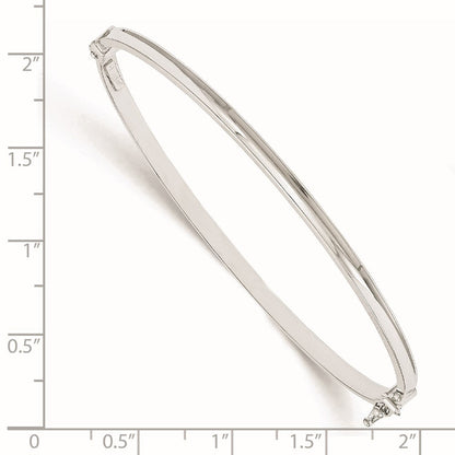 14K Weißgold Poliert Klappbar Armreif