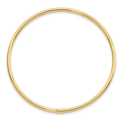 14K Gelbgold Poliert Schieber-on Armreif