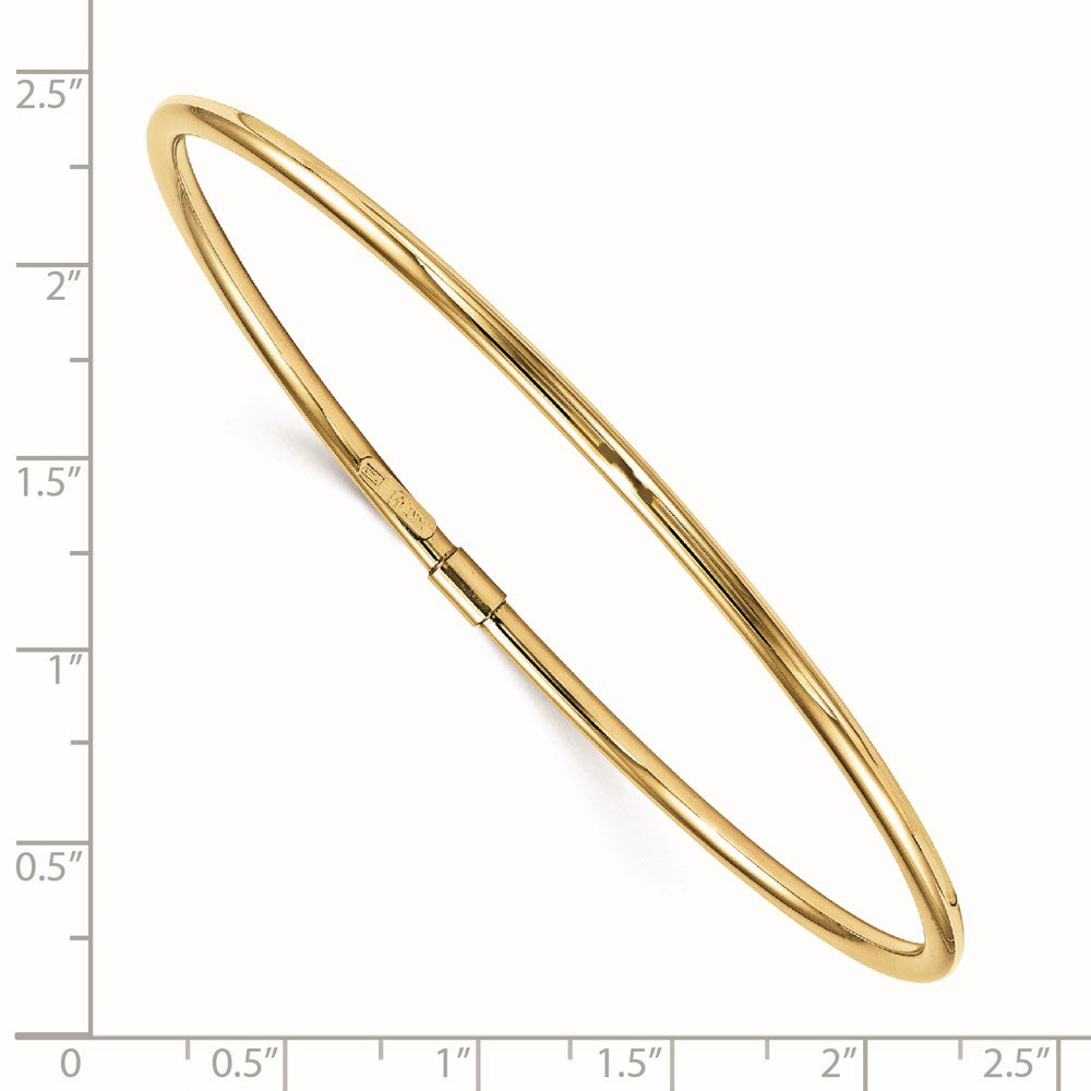 14K Gelbgold Poliert Schieber-on Armreif