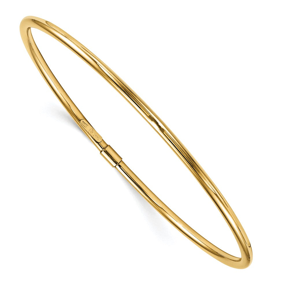 14K Gelbgold Poliert Schieber-on Armreif