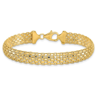 7.5 Zoll 14K Poliert Armband