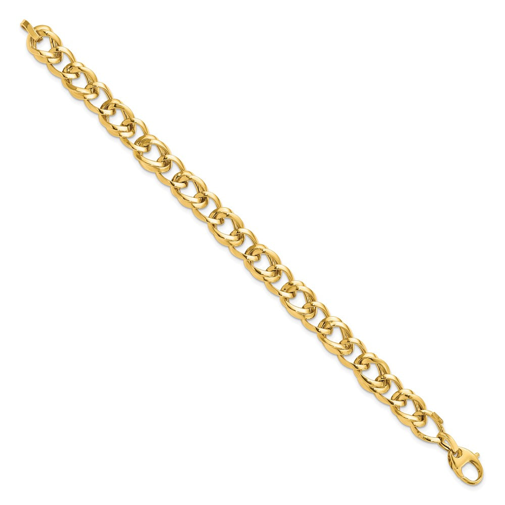 7.5 Zoll 14K Poliert Glieder Armband