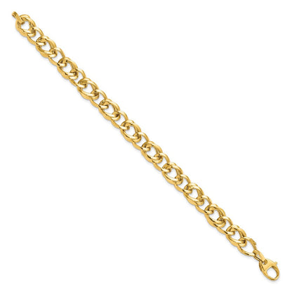 7.5 Zoll 14K Poliert Glieder Armband