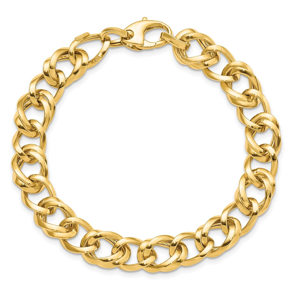 7.5 Zoll 14K Poliert Glieder Armband
