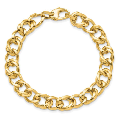 7.5 Zoll 14K Poliert Glieder Armband
