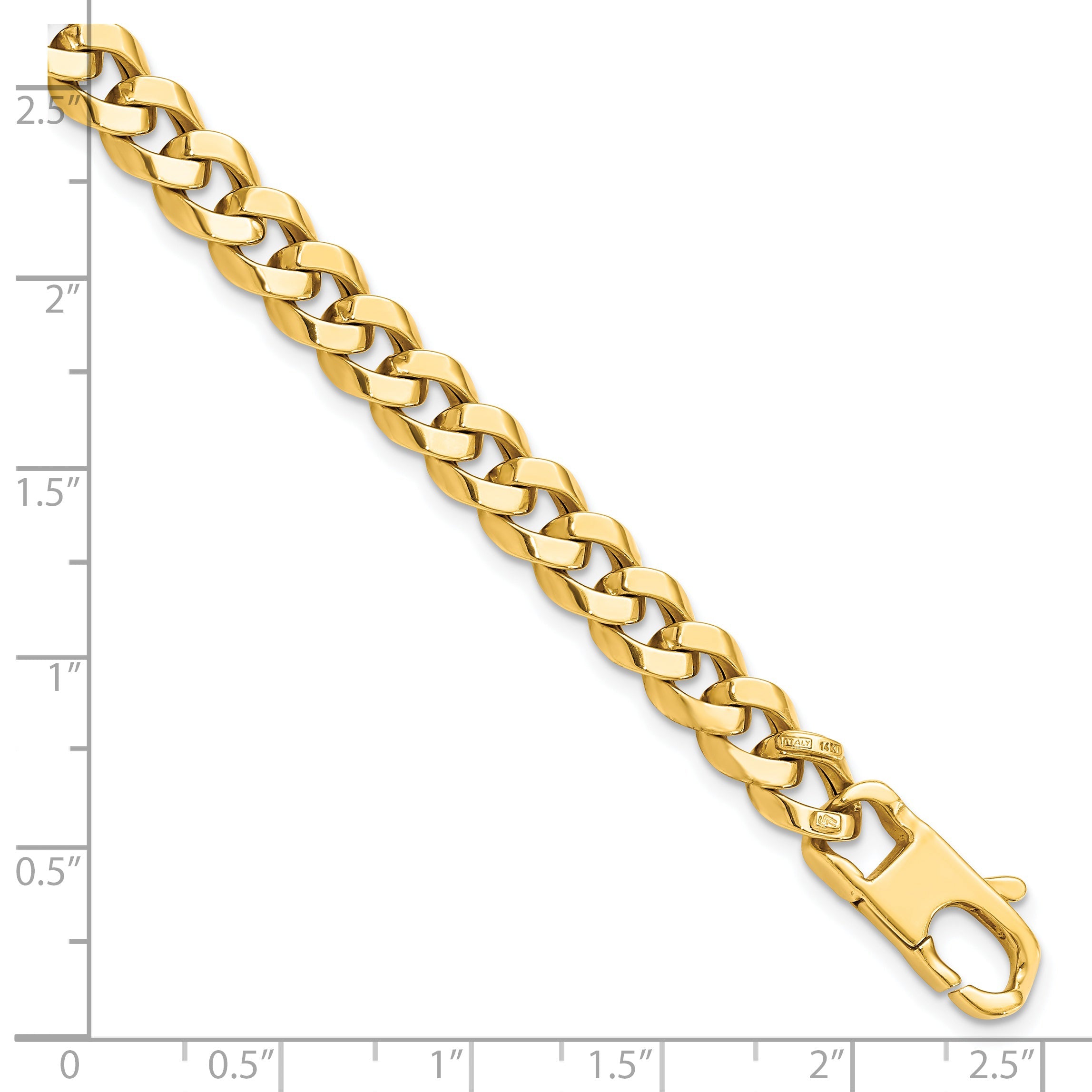 8 Zoll 14K 7.0mm Abgeschrägt Panzer Armband