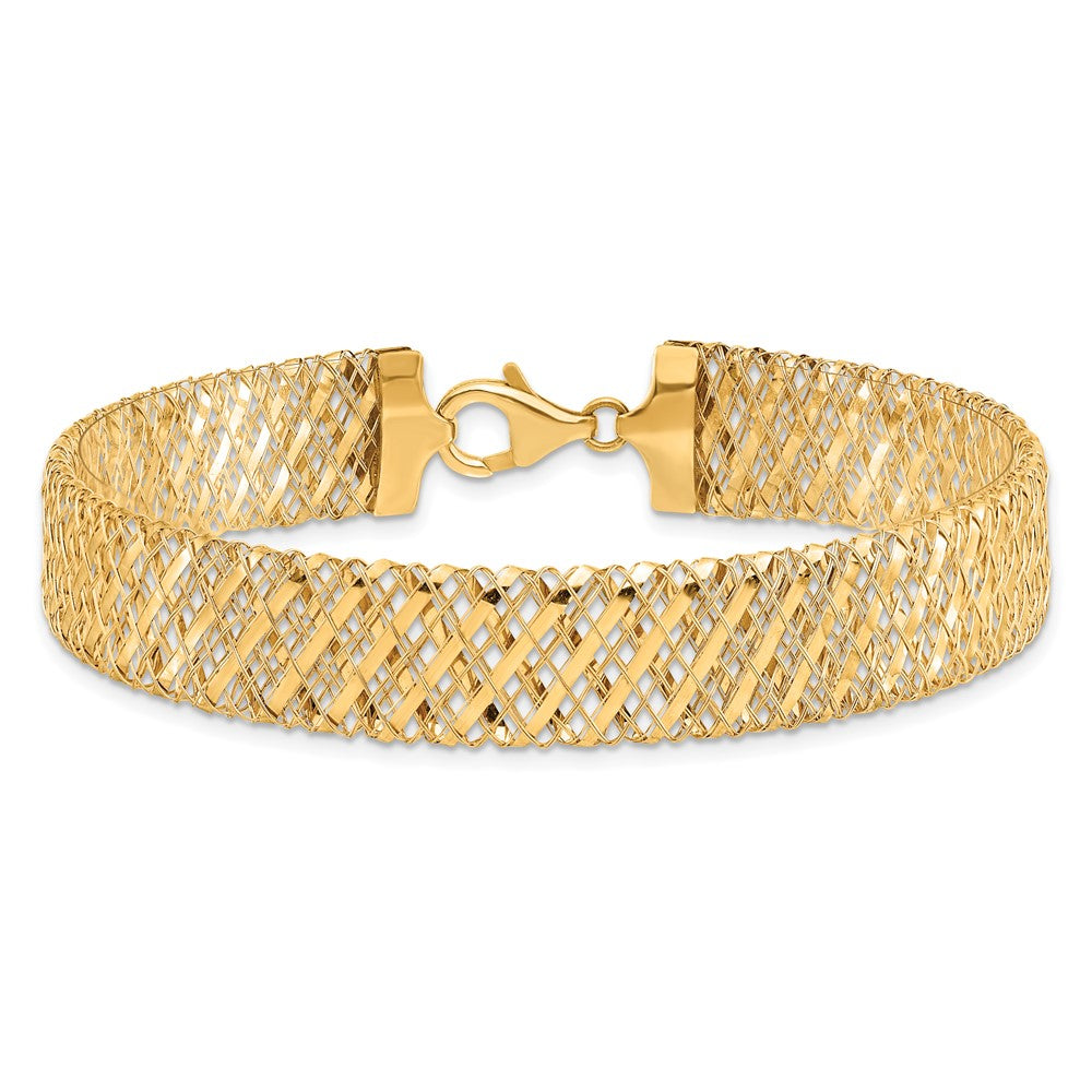 7.25 Zoll 14K Fantasie Dehnbar Armband