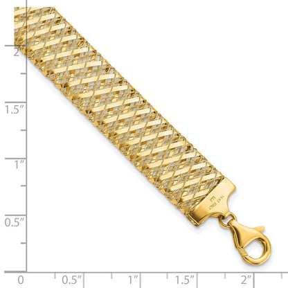 7.25 Zoll 14K Fantasie Dehnbar Armband