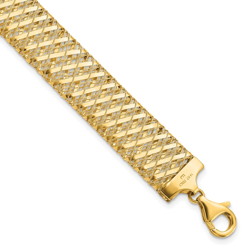 7.25 Zoll 14K Fantasie Dehnbar Armband