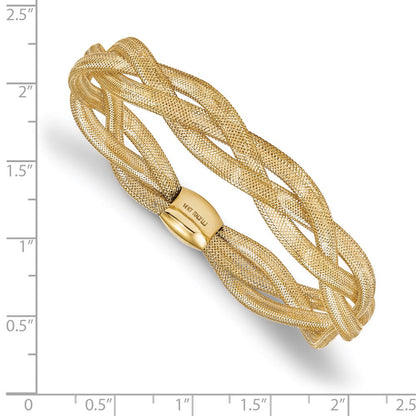 7.5 Zoll 14K Fantasie Dehnbar Armreif Armband