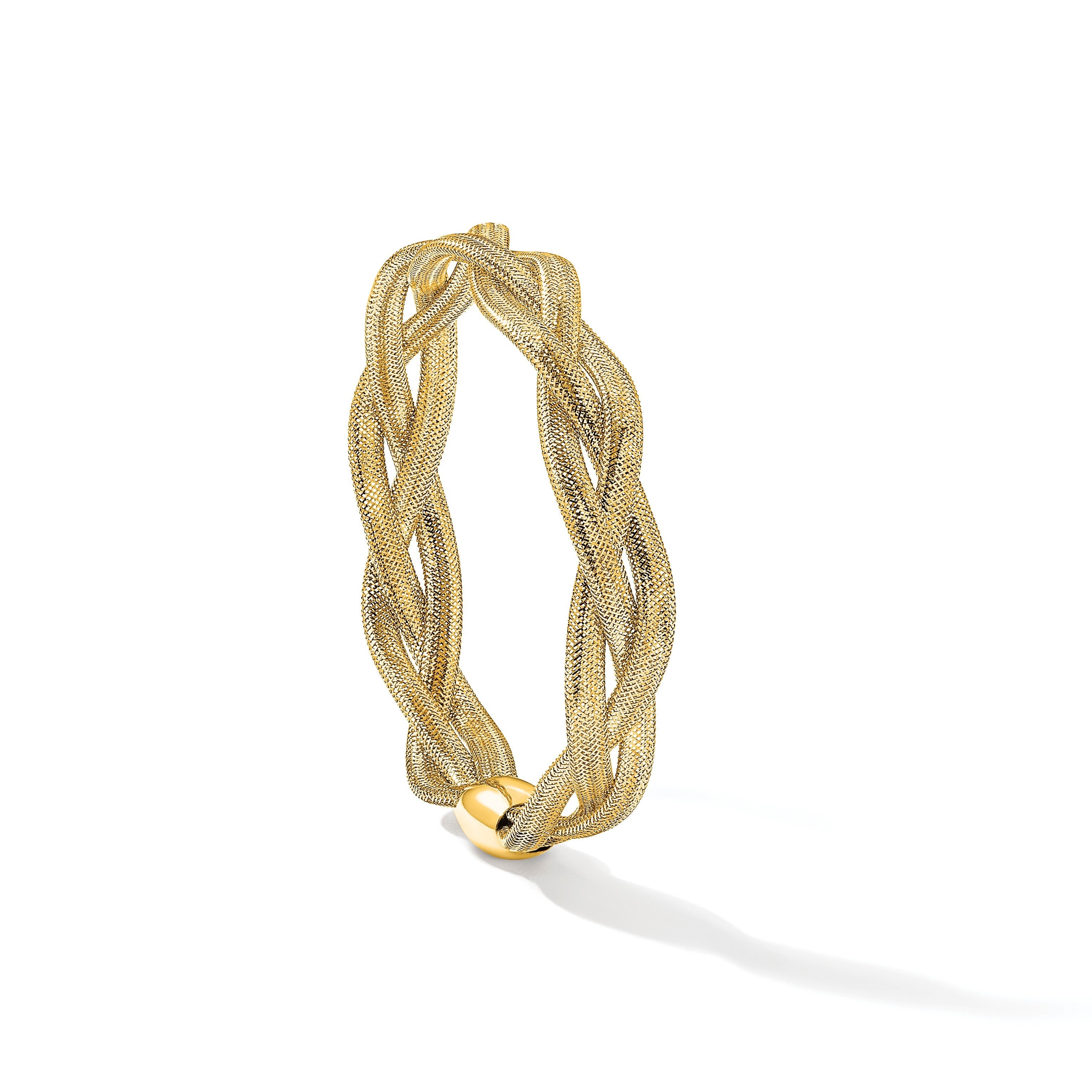 7.5 Zoll 14K Fantasie Dehnbar Armreif Armband