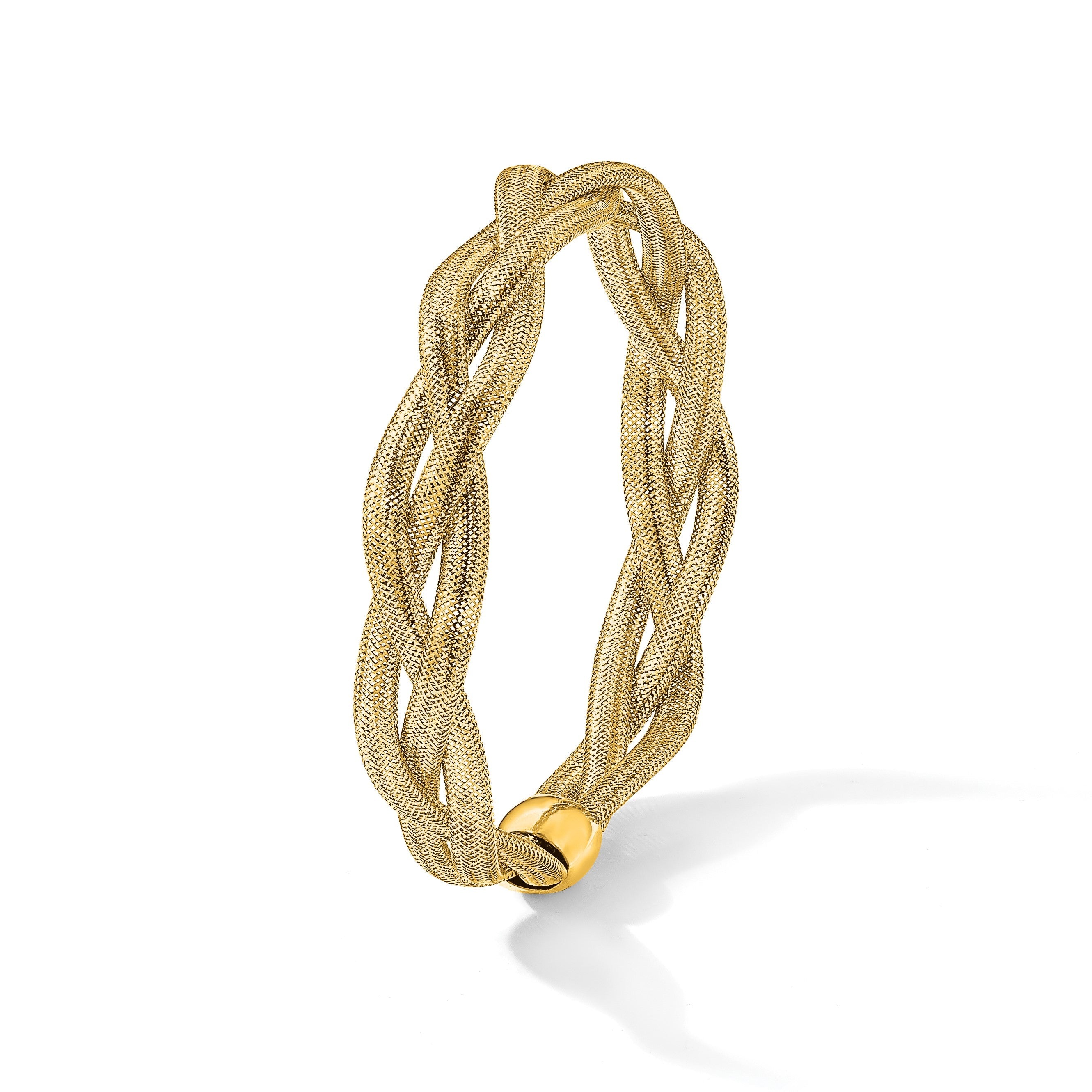 7.5 Zoll 14K Fantasie Dehnbar Armreif Armband