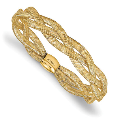 7.5 Zoll 14K Fantasie Dehnbar Armreif Armband