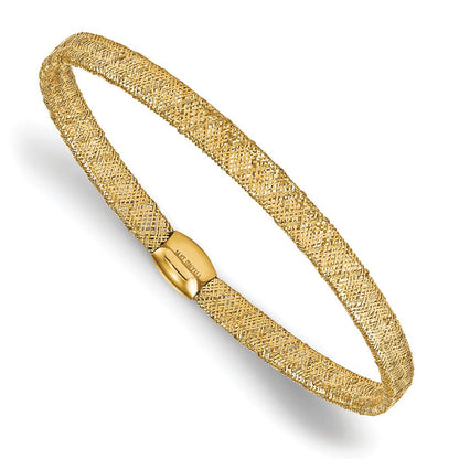 7.5 Zoll 14K Fantasie Dehnbar Armreif Armband