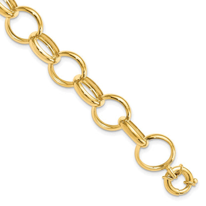 14K Gelbgold Gold Gliederarmband