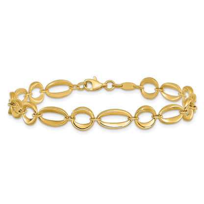 7.5 Zoll 14K Gold Armband
