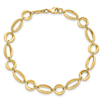 7.5 Zoll 14K Gold Armband