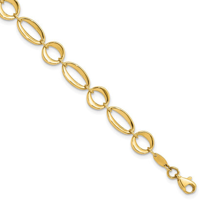 7.5 Zoll 14K Gold Armband
