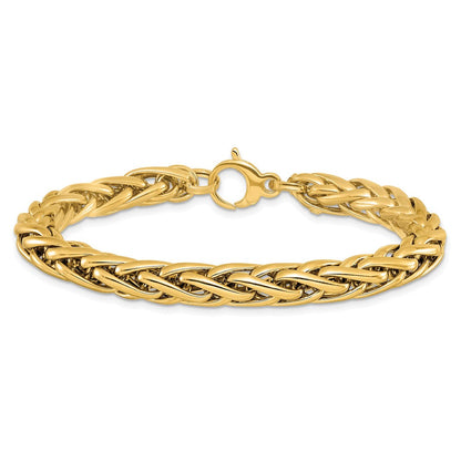 7.5 Zoll 14K Poliert Fantasieglieder Armband