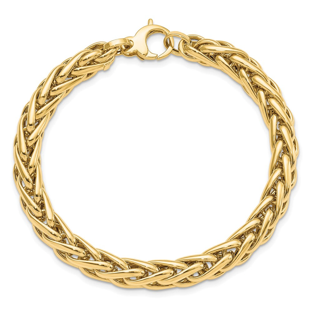 7.5 Zoll 14K Poliert Fantasieglieder Armband
