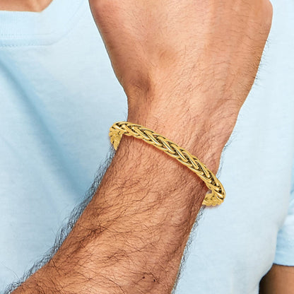 7.5 Zoll 14K Poliert Fantasieglieder Armband
