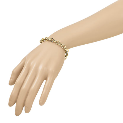 7.5 Zoll 14K Poliert Ankerkette Oval Glieder Armband