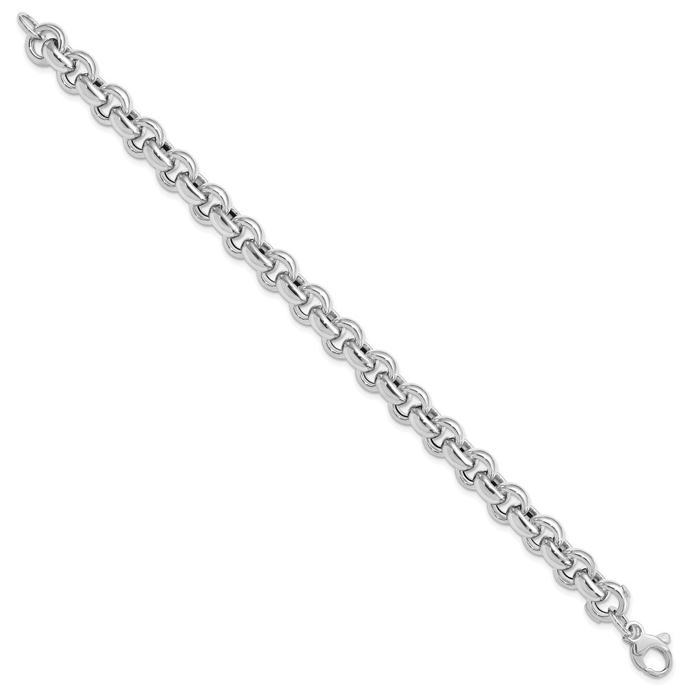 14K Weißgold Poliert Erbs Glieder Gliederarmband
