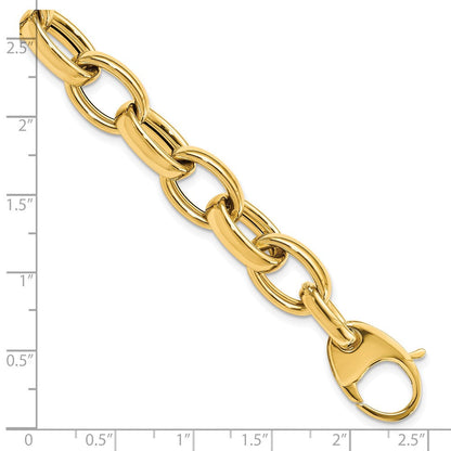 8 Zoll 14K Poliert Fantasieglieder 8 Zoll Mit.5 Verlängerung. Armband