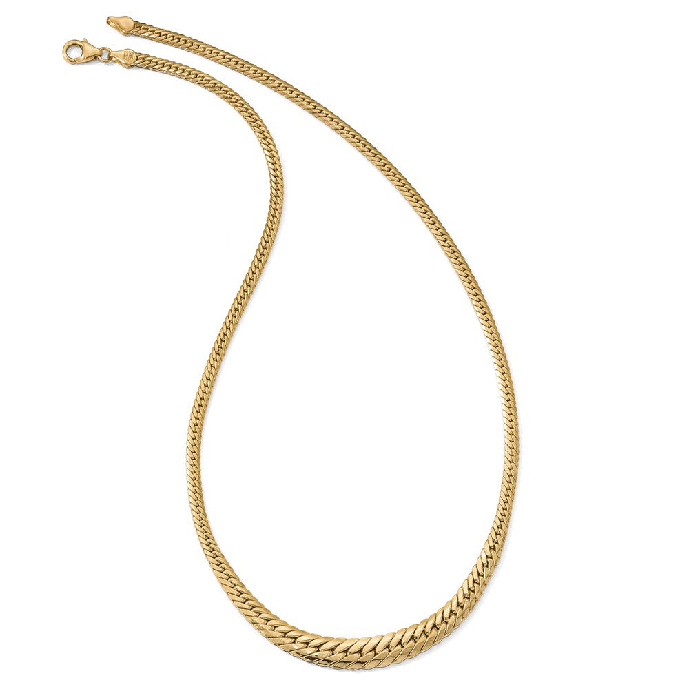 14K Gelbgold Poliert Abgestuft Fantasieglieder Halskette