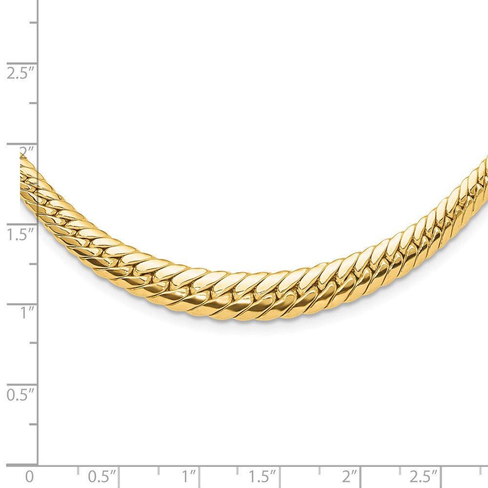 14K Gelbgold Poliert Abgestuft Fantasieglieder Halskette