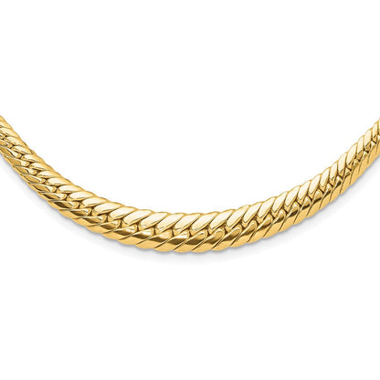 14K Gelbgold Poliert Abgestuft Fantasieglieder Halskette