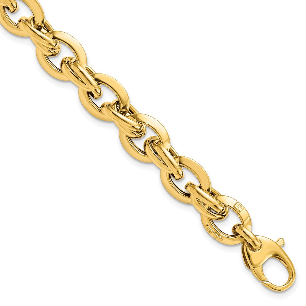 14K Gelbgold Poliert Fantasieglieder Gliederarmband