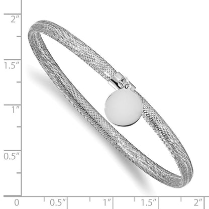 14K Gelb & Rhodium Weiß Rhodiniert Beschichtung Dehnbar Hängend Charm Armband