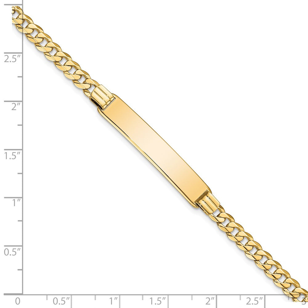 8 Zoll 14K Panzer Glieder Id Armband