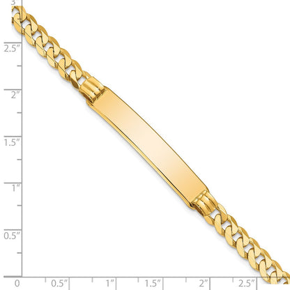 8 Zoll 14K Panzer Glieder Id Armband