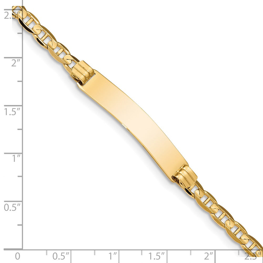 8 Zoll 14K Anker Glieder Id Armband