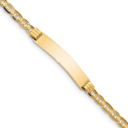 8 Zoll 14K Anker Glieder Id Armband